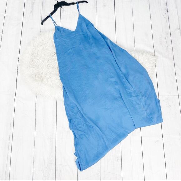 🆕‎ Brochu Walker Women's Blue Luna Cami V-Neck Dress Size Medium - Picture 2 of 5